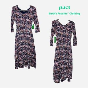 NWT Pact Women’s Mosaic Fit & Flare Dress sz S